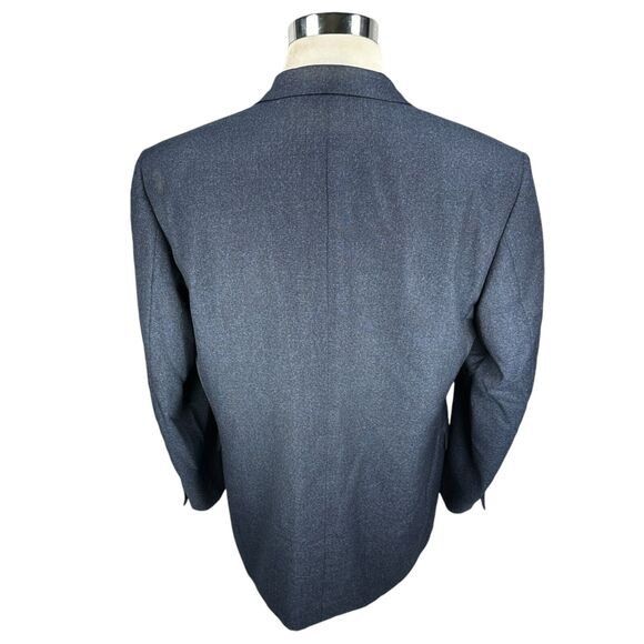 Ravazzolo x Loro Piana Fabric Blazer Jacket Men's US 46R Wool Blue Speckled - Picture 5 of 12
